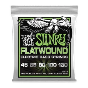 Ernie Ball 2816 Flatwound Cobalt 5-String Bass 45-130