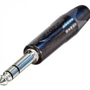 Neutrik NP3X-BAG jack plugg Han, sort