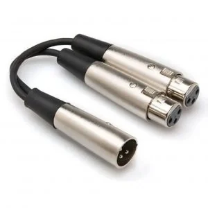 Hosa Y-kabel XLRM/2xXLRF